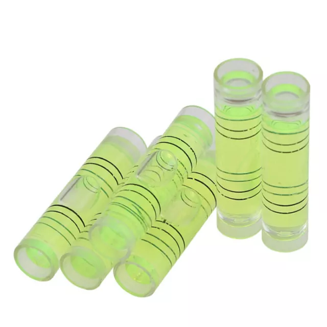 Tube Round Acrylic Plastic Level Cylindrical Bubble Mini Spirit Levell 9.5*40mm