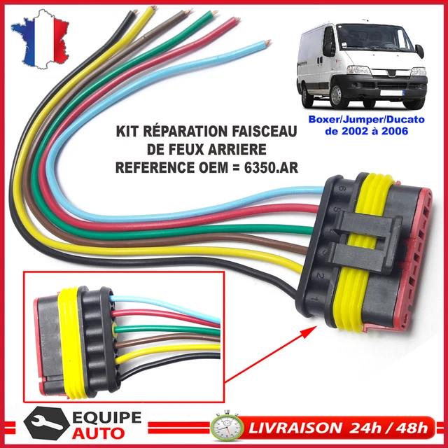 Faisceau électrique Prise Porte Lampe Feux Arrière Pour Peugeot 206 SW 307 407 - Neuf