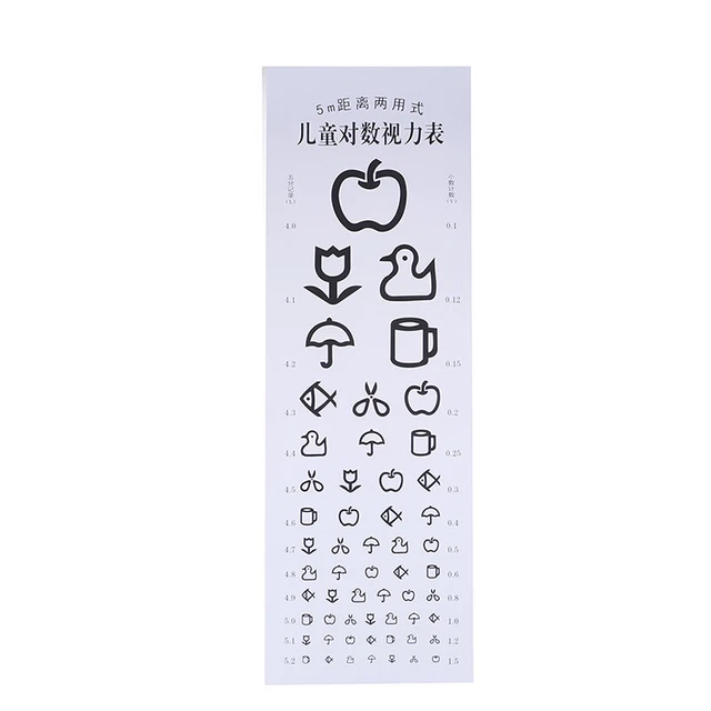 Wallmounted Waterproof Eye Chart Testing Cahrt Visual Testing Chart for Hos GAUS