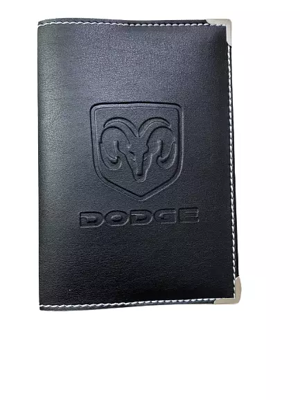 Etui Carte Grise DODGE RAM   Pochette  Simili Cuir  Surpiqure Blanche Neuf