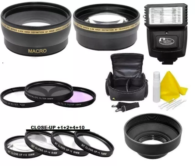 Accessory Bundle Kit For Nikon D5600 D3500 D3400 w/ AF-P DX NIKKOR 18-55mm Lens