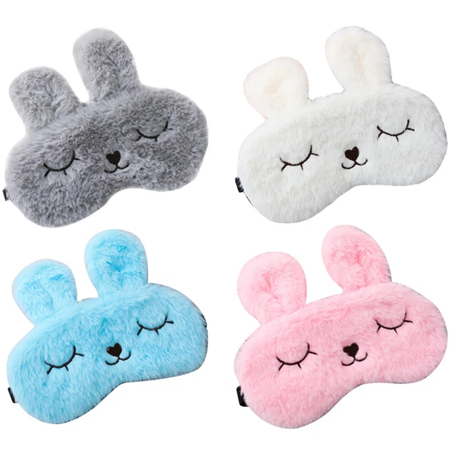 Plüsch Kaninchen schlafendes Auge: 4pcs Cartoon Kaninchen Augenflecken