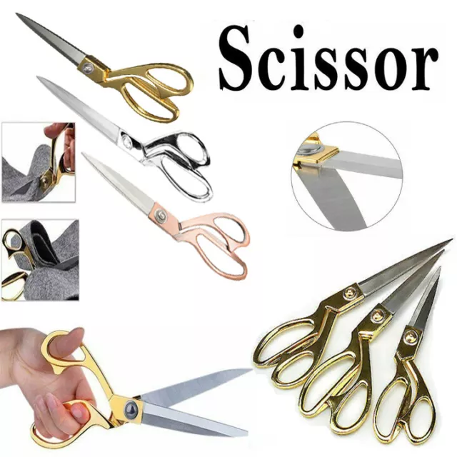 Tailoring Scissor Dressmaking Stainless Steel Shears Fabric Craft Cutting UK