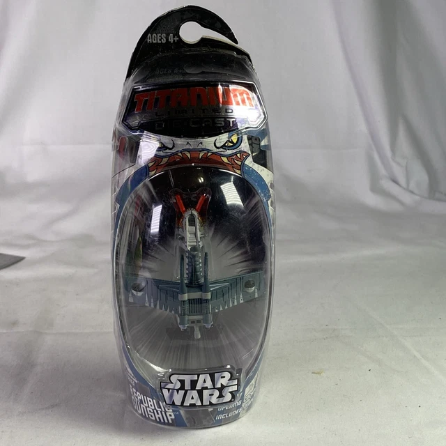 Star Wars 2006 Titanium Series DieCast Tiger Shark Republic Gunship Galoob