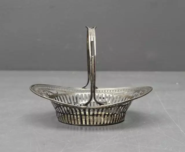 Watson Sterling Silver Small 5" Pierced Basket w/ handle 7069 Monogram 45g
