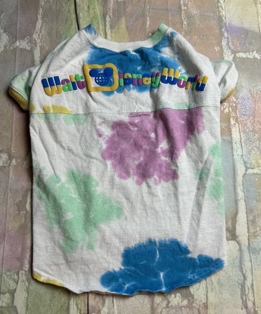 Spirit Jersey Walt Disney World Dog Tshirt Shirt Pet Outfit Color Tie Dye SZ XL