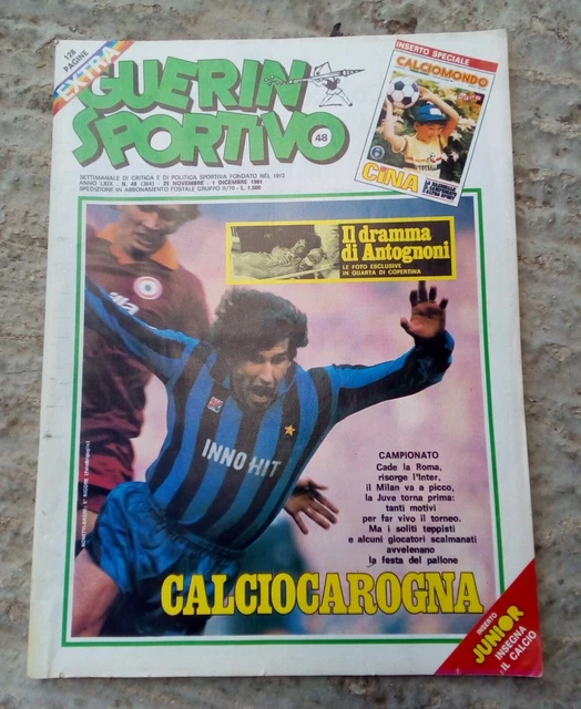 Guerin Sportivo N°47 – Novembre 1985 – Italien – État Excellent (OTTIMO) Avec Insert
