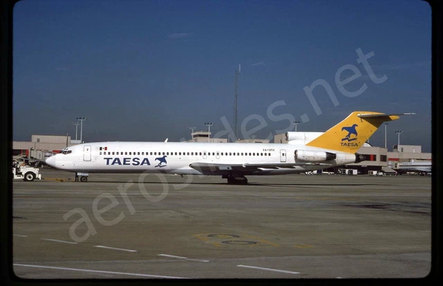 Taesa Boeing 727-200 XA-SPH Oct 94 Kodachrome Aircraft Slide/Dia
