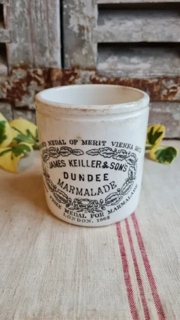 Ancien Pot A Confiture Publicitaire Marmalade Dundee New Castel