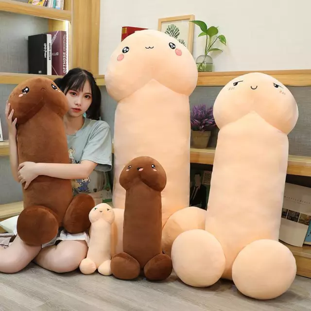 Cute Funny Penis Plush Toys Plushie Stuffed Dick Doll Simulation Pillow Cushion