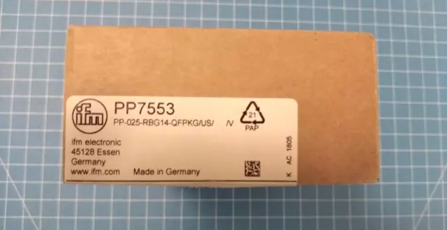 IFM Druckschalter mit keramischer Messzelle PP7553 Neu+OVP