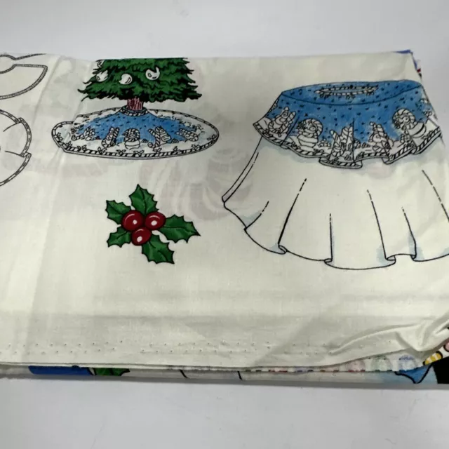 Daisy Kingdom Antique Village Tree Skirt or Tablecloth Fabric Panel 2