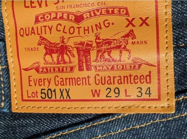 Pre-owned Levi's Lvc 1955 501 Xx Selvedge Jeans Men's 34x34 Rt$345 0065 In  Blue