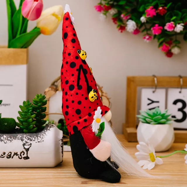 Spring Faceless Old Man Ladybug Faceless Doll Sitting Doll Holiday GiFE