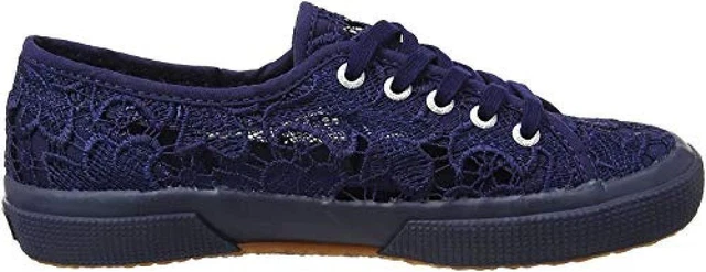 (TG. 29 EU) SUPERGA 2750-MACRAMEJ, Scarpe da Ginnastica Unisex-Bambini, Blu (Blu