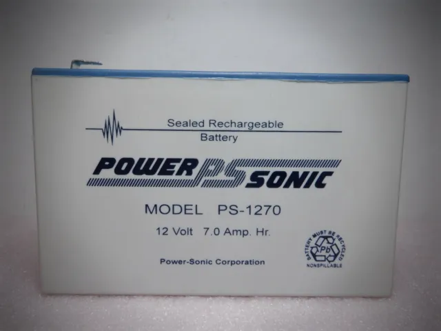 Batería recargable sellada Power-Sonic F1 7,0 amperios PS-1270