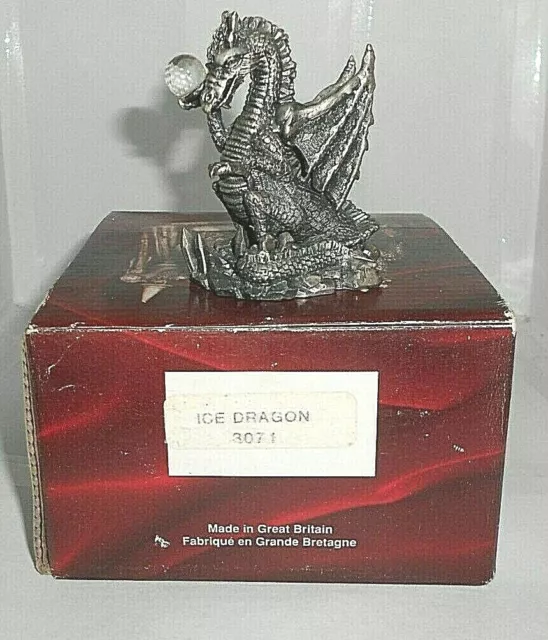 Myth & Magic - ICE DRAGON - Tudor Mint - RARE DRAGON FIGURE  - Box