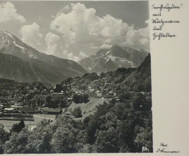 AK POSTKARTE BERCHTESGARDEN Foto 1939 mit Watzmann und Hochkaltar nach Berlin 2