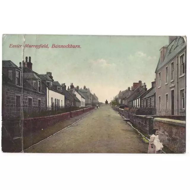 BANNOCKBURN East Murrayfield, Stirlingshire Postcard Postmark Bannockburn 1909
