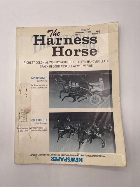 THE HARNESS HORSE Magazine September 17, 1980 - Glen Garnsey £4.78 ...