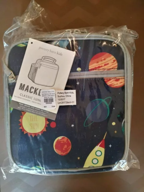Pottery barn Solar system LUNCH BOX SchooL space planet birthday bag Disney