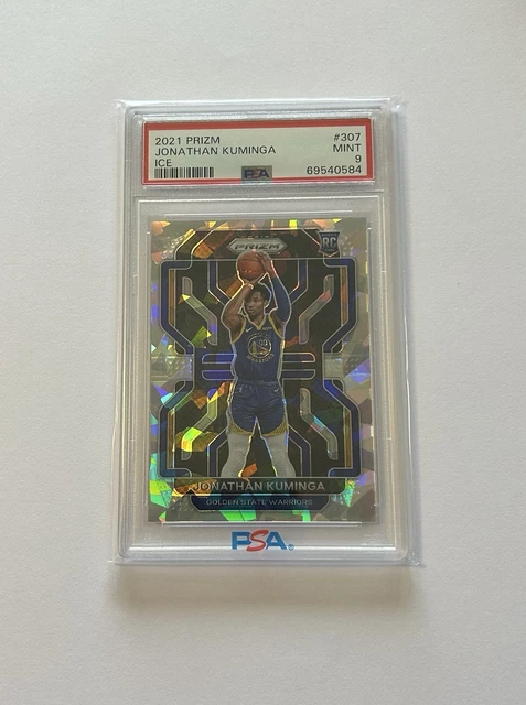JONATHAN KUMINGA 21-22 Prizm Silver Rookie Card PSA 9 Golden State
