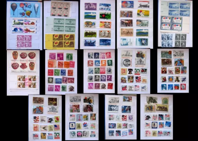 United States Stamp Collection Mix - Stamps Numbered Blocks - Blocks - Ext