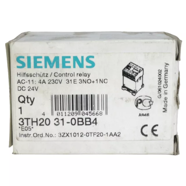 Siemens 3Th2031-0Bb4 Hilfsschütz