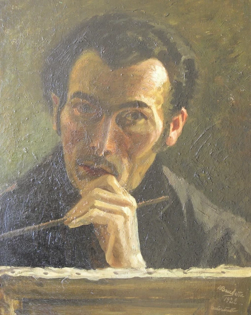 Tullio BACCHETTA (Crema Cremona 1892 - Altofonte Palermo 1975) AUTORITRATTO 1922 2