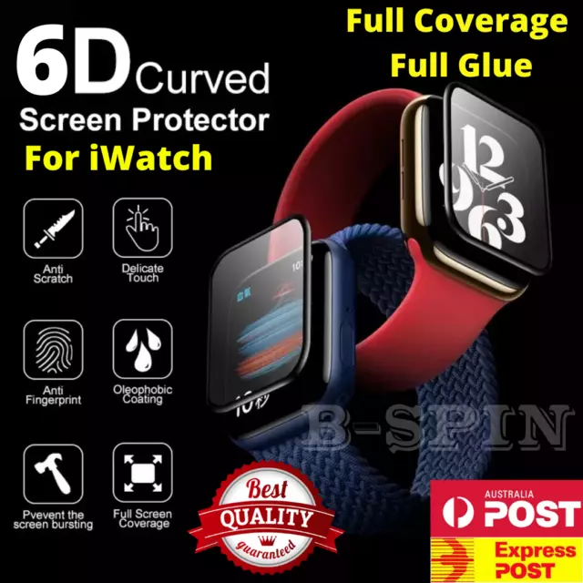 For Apple iWatch 9 8 7 6 5 SE 45/44/42/41/40/38mm Tempered Glas Screen Protector