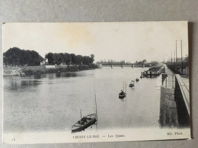 Cpa Choosey Le Roi (94) Les Quais