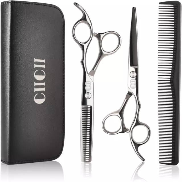 Haarschneideschere, CIICII Professionelle Haarschere Set (Friseurschere & Effili