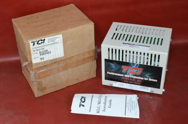 NOS TCI KLC12BE Trans Coil Output Filter 3 Phase 600v 12A Max / Motor Protection