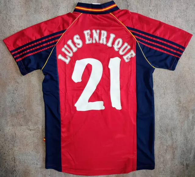 Camiseta Luis Enrique España Mundial 1998 Adidas Shirt Trikot Maillot Maglia