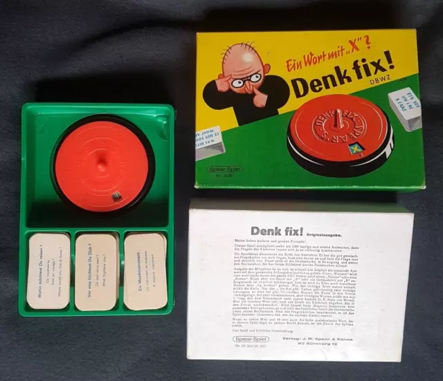 RAR Originalausgabe  DENK FIX ! Ein Wort mit "X"? Spear-Spiel  8-99J vollständig