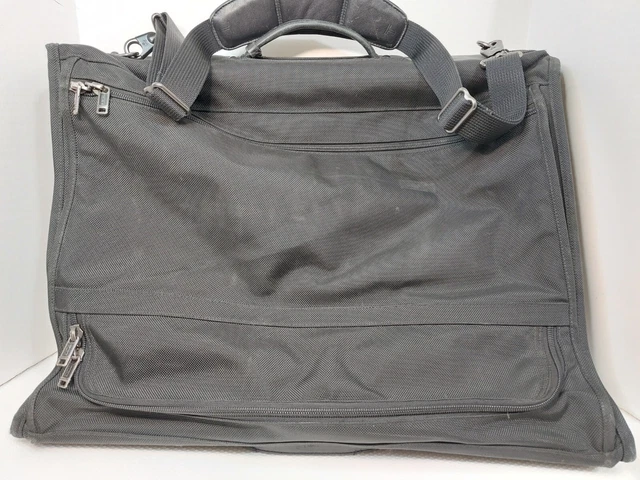 TUMI Alpha Classic Garment Bag Black Ballistic Nylon Bi-Fold 22134D4 3