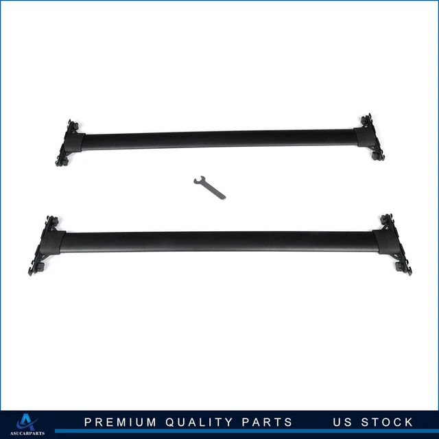 For 2010-2022 Toyota 4Runner Top Luggage Blk Cargo Roof Rack Cross Bars Carrier