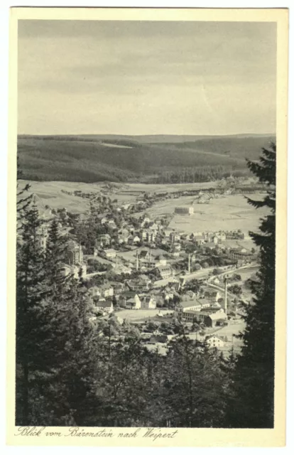 AK, Weipert, Vejprty, Blick vom Bärenstein, 1935