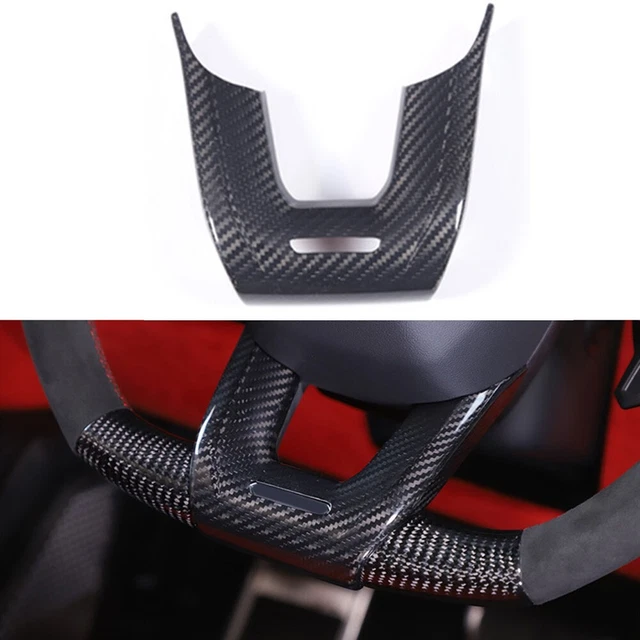 Autocollant Volant Fibre De Carbone Pour Mini Cooper – Couvre-logo, Design Sportif, Compatible R56 R55 R60