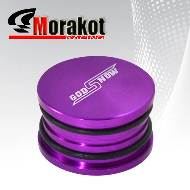 ALUMINUM O-RING CAM SHAFT SEAL CAP PLUG Fit B16 B18 B20 GSR TYPE ENGINE PURPLE