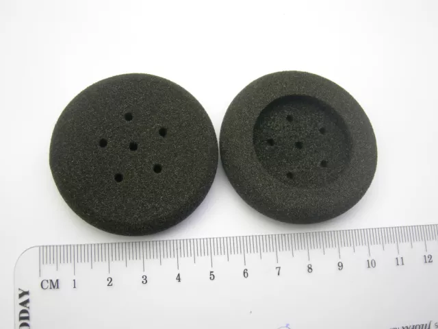 2 Ohrpolster 49 mm Schaumstoff passtend an  Plantronics Headset