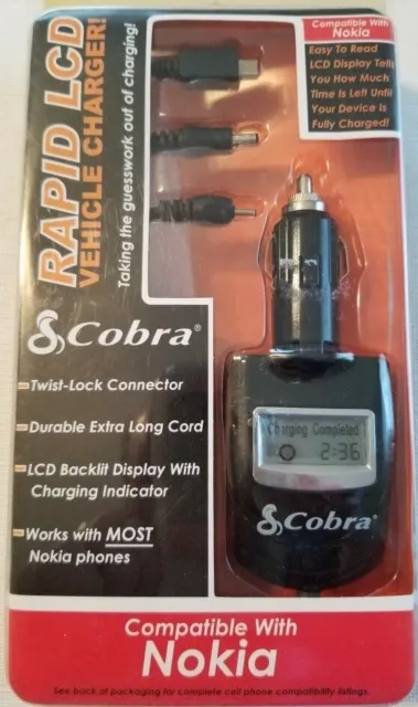 Cobra Rapid Vehicle Charger for Micro USB and NOKIA phones