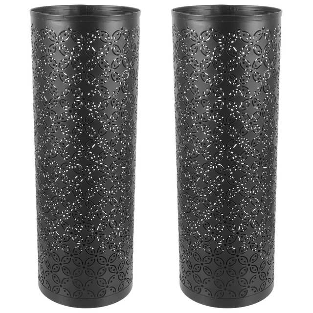 2 piezas cubo de hierro techo resistente gran capacidad almacenamiento de techo cubo ancho
