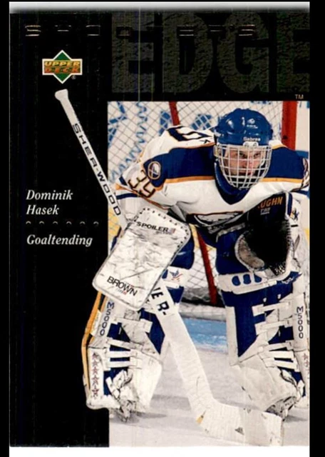 1997-98 Donruss Priority #80 Dominik Hasek Hockey Card - Buffalo Sabres (NM Or Better Condition)