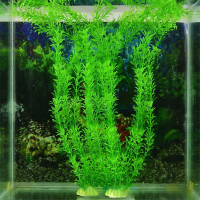 Artificial Fake Plastic Water Grass Plants Fish Tank Aquarium Ornament Decor USA