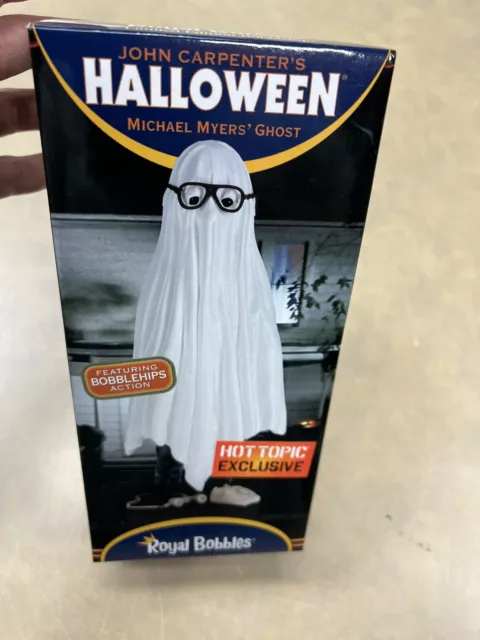 Halloween Michael Myers Ghost Sheet Bobblehead Hot Topic Exclusive Royal Bobbles