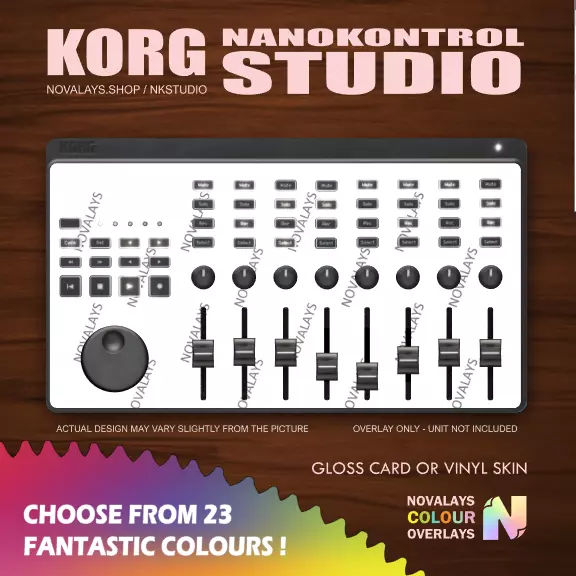Brand new colour fascia overlay / skin for the Korg NanoKontrol Studio MIDI cont