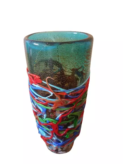 Muranoglas Stil XL Vase Mehrfarbig ca. 4,6 kg