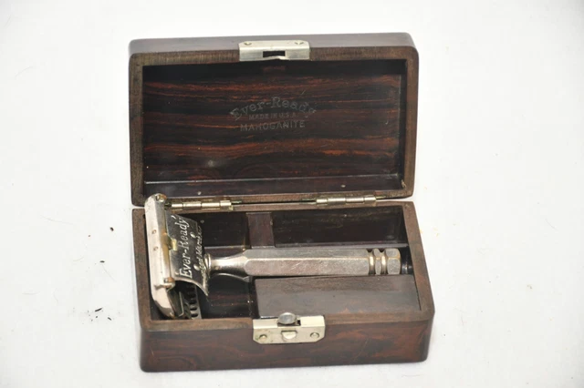 VINTAGE EVER-READY SAFETY Razor With Bakelite Case Single Edge $9.99 ...