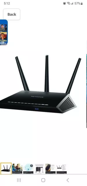 Netgear Nighthawk  AC1900 4-Port Gigabit Wireless AC Router (R7000)